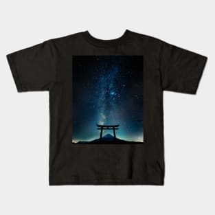 Night Torii gate Kids T-Shirt